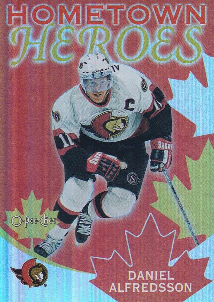 insert karta DANIEL ALFREDSSON 02-03 OPC Hometown Heroes číslo HHC10